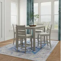 Paseo 5pc Counter Dining Set: Counter Table & 4 Stools