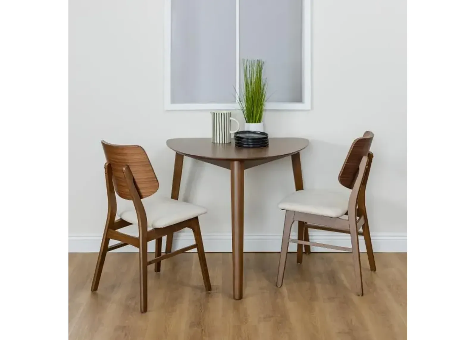 Sullivan 3pc Corner Dining Set: Table & 2 Side Chairs