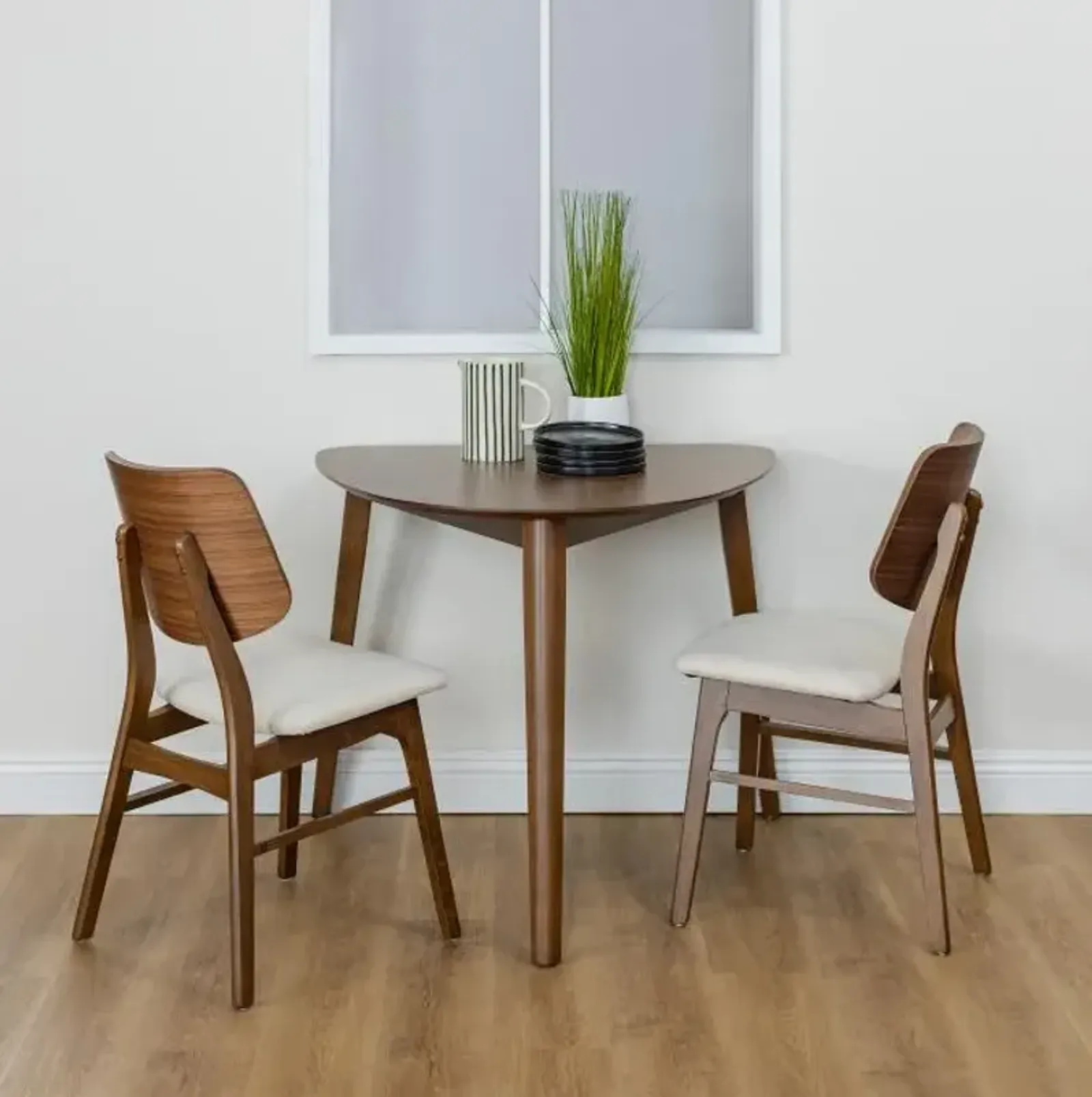 Sullivan 3pc Corner Dining Set: Table & 2 Side Chairs