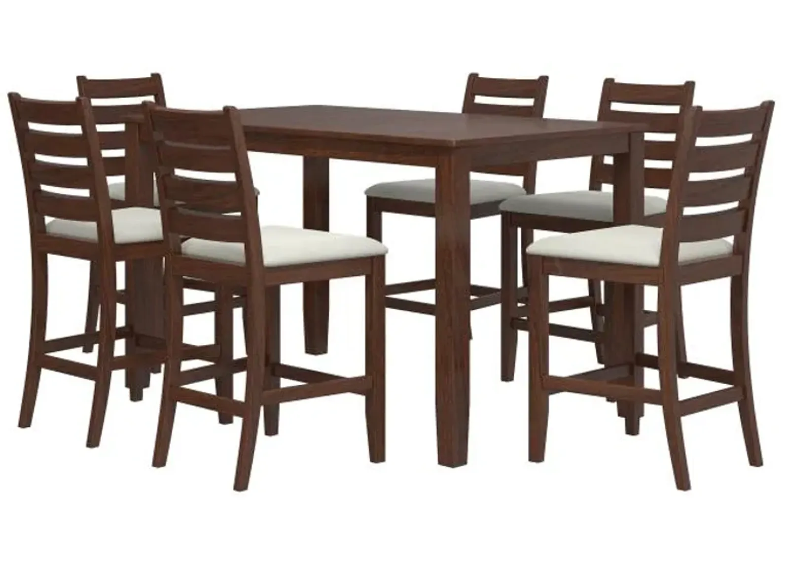 Paseo Counter Height Dining Set - Walnut