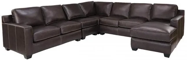 Madison Leather 5pc Sectional
