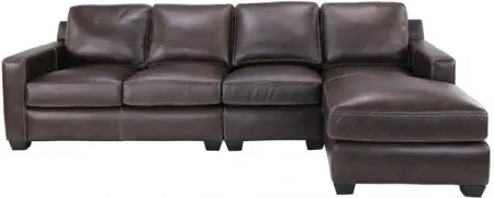 Madison Leather 3pc Sectional