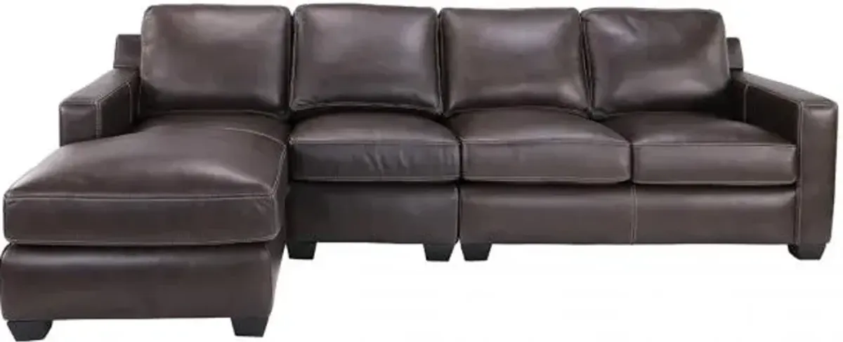 Madison Leather 3pc Sectional