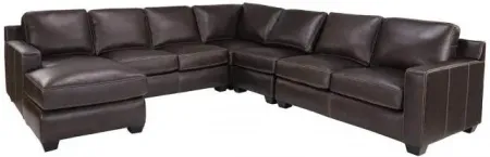 Madison Leather 5pc Sectional