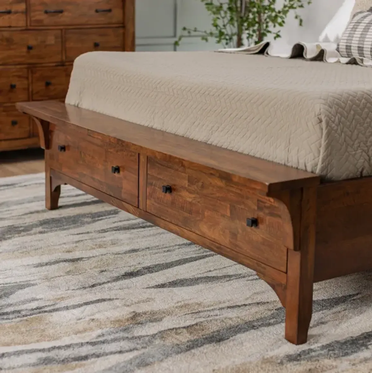 Wisteria Queen Storage Sleigh Bed