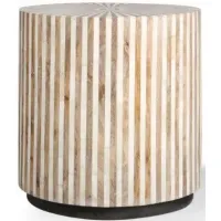 Meyers Bone Inlay Accent Table
