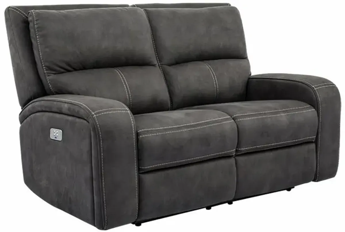 Dawson Power Loveseat With USB Ports