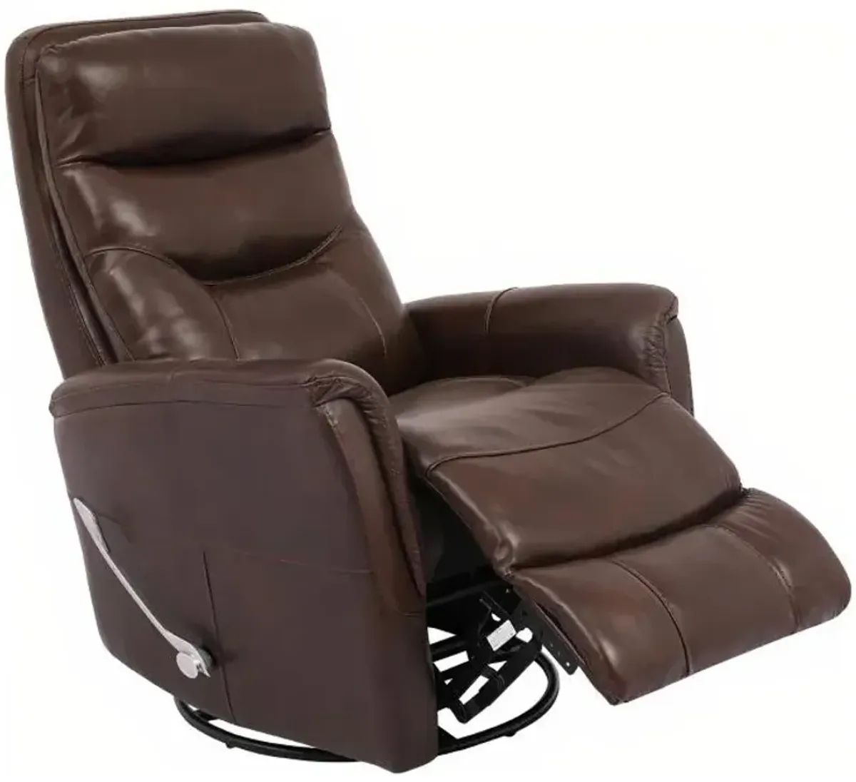 Reno Leather Glider Swivel Recliner