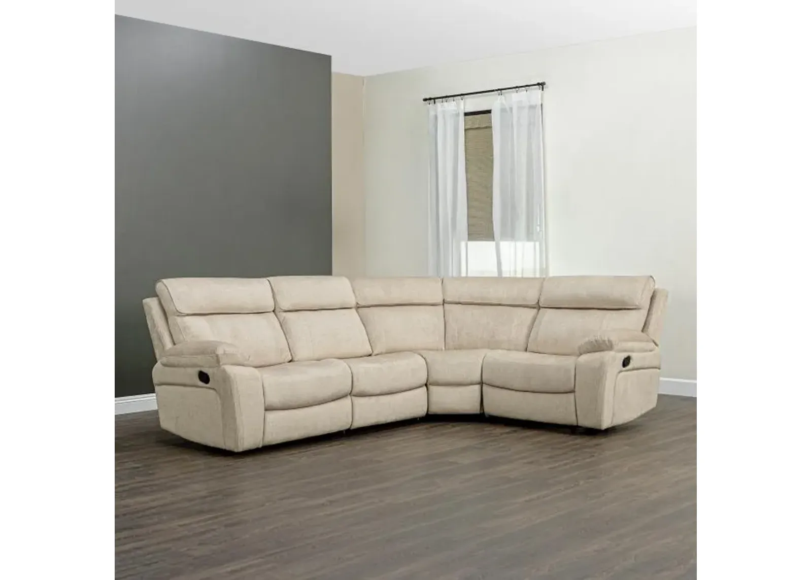 Cayden 4pc Reclining Sectional