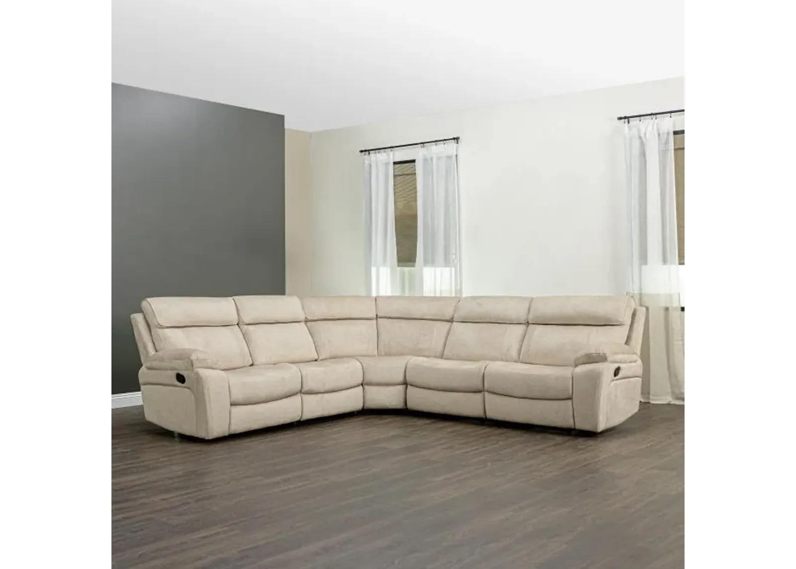 Cayden 5pc Reclining Sectional