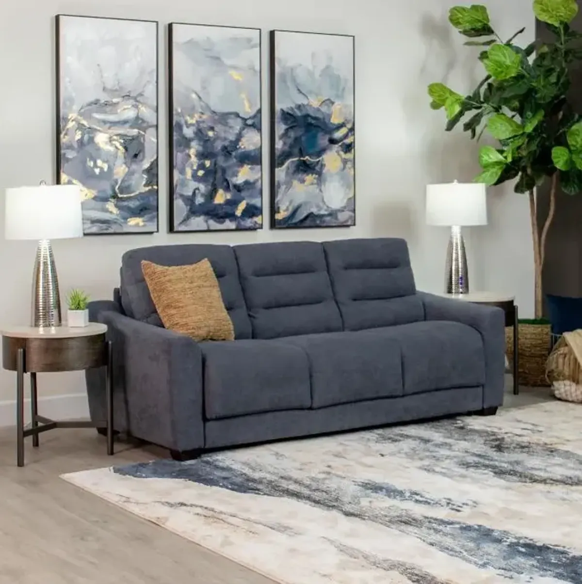 Luca Stearns & Foster Queen Sleeper Sofa with 8" Mattress