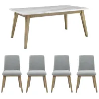 Barclay 5pc Set: Rec Table and 4 Chairs