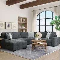 Slumber 4pc Sleeper Sectional with LAF Storage Chaise