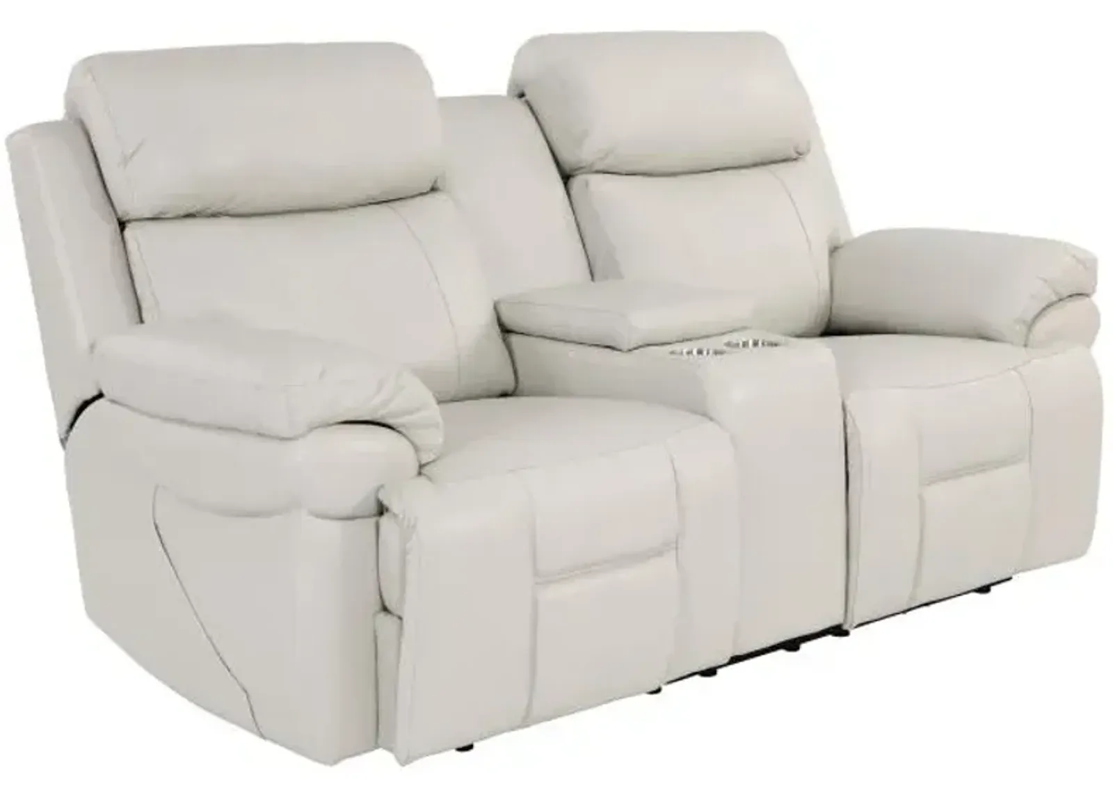 Stanton Power Leather Loveseat with Heat & Massage