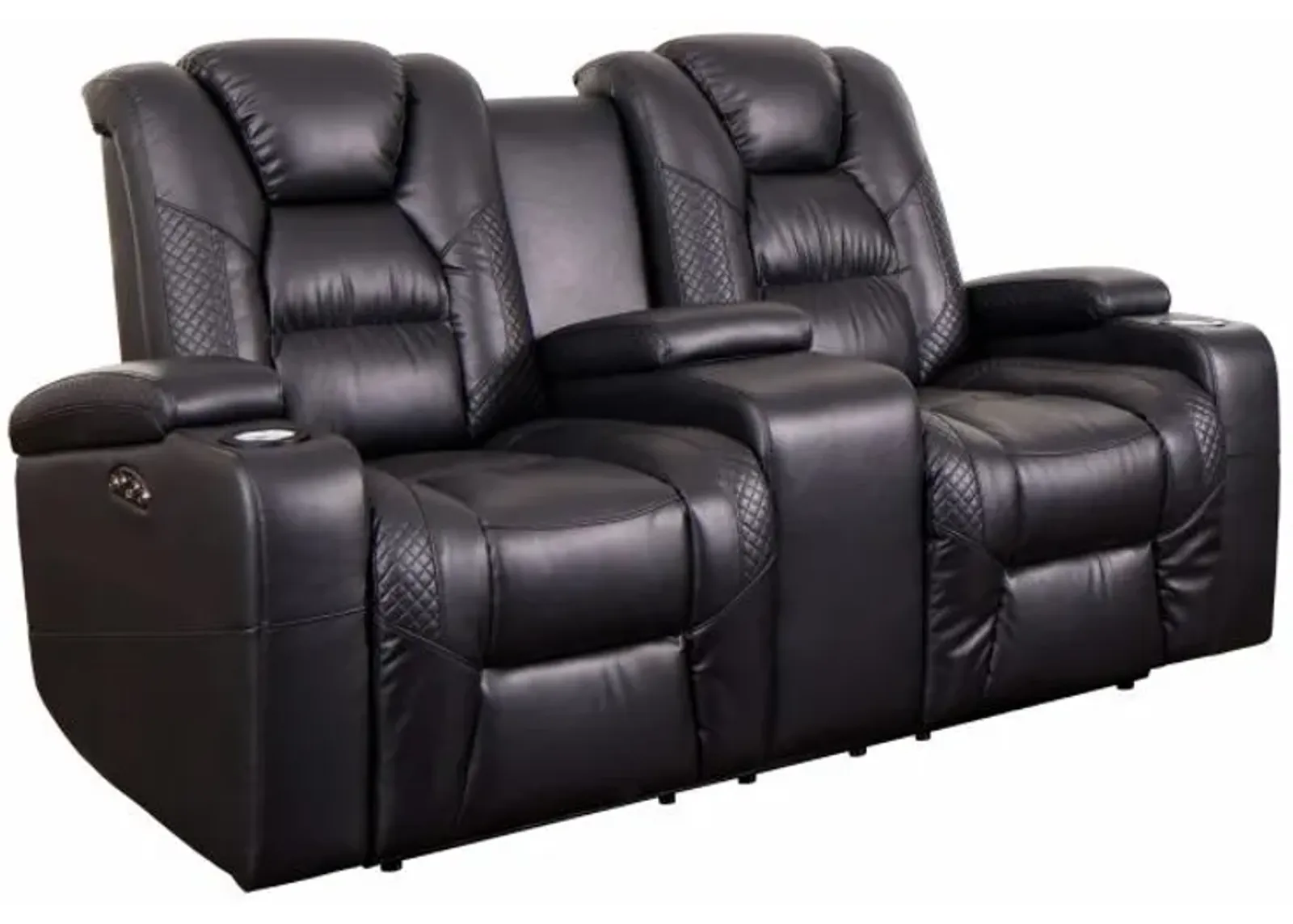 Victory Power Reclining Console Loveseat with Power Headrests