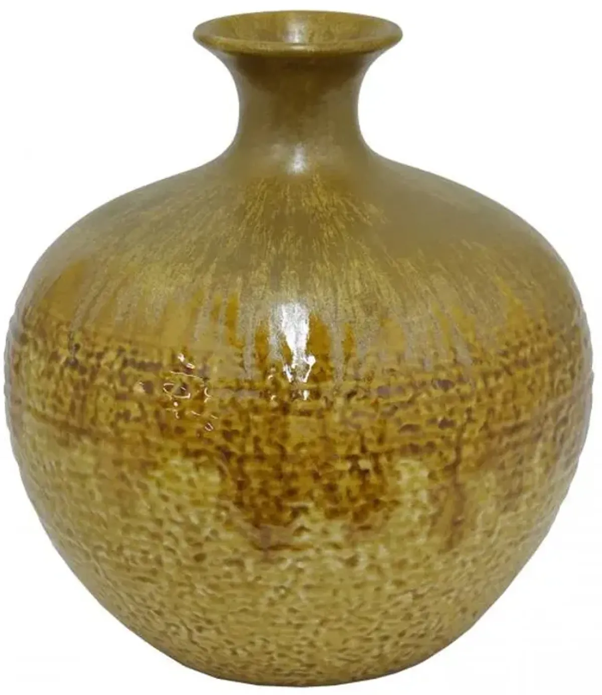 Brown Drip Medium Vase
