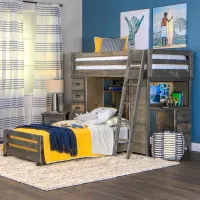 Wrangler Loft Bed Set - Gray