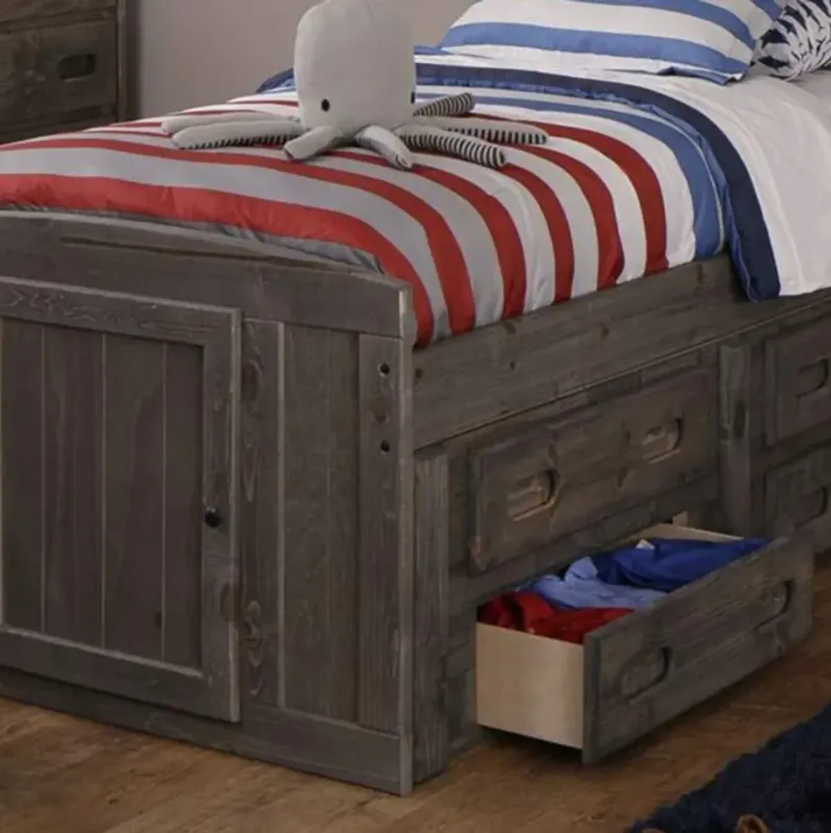 Wrangler Twin Captain's Storage Bed