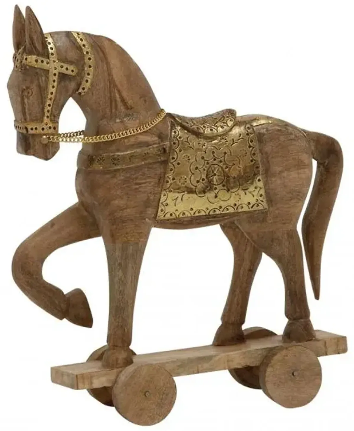 Medium Wood/Metal Horse Statuette