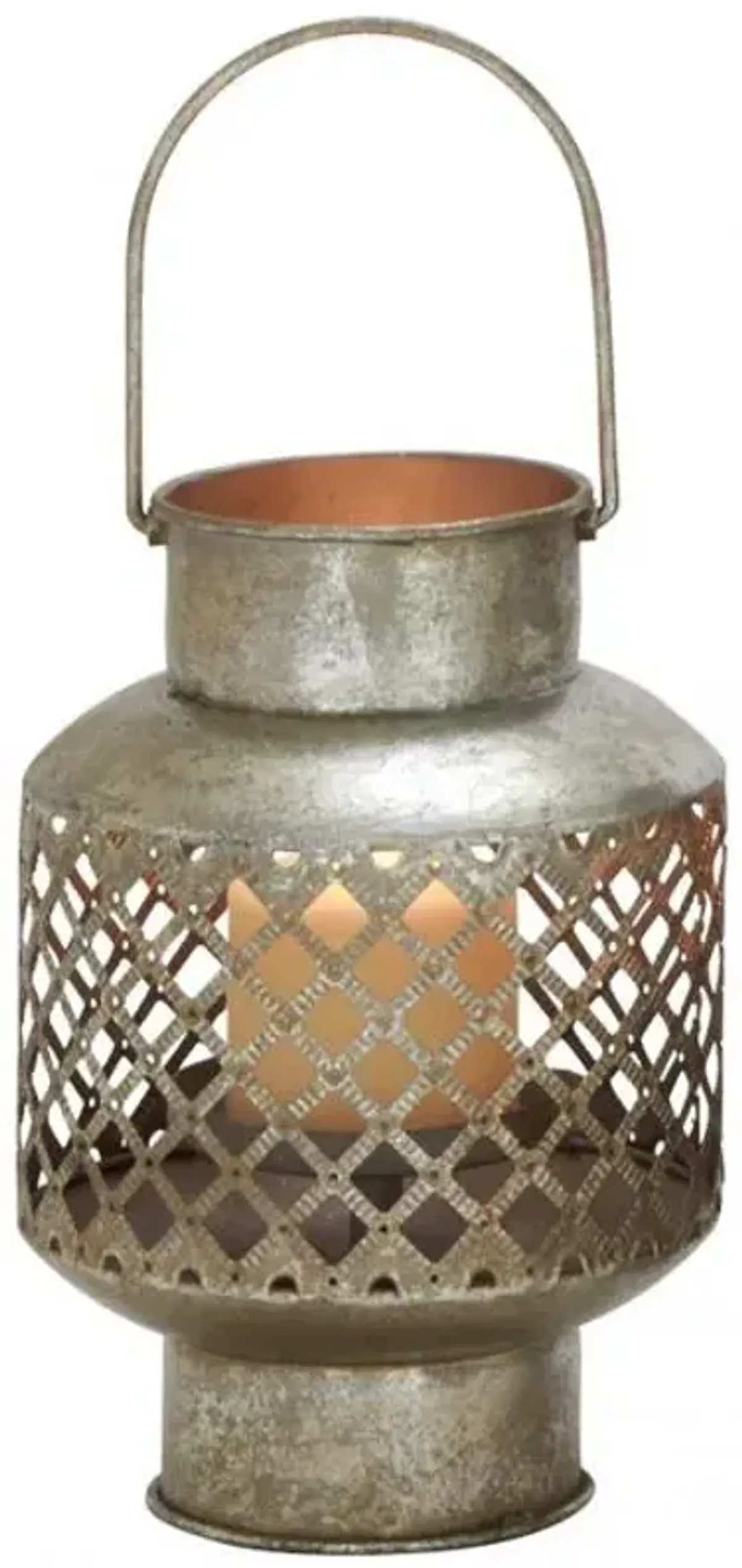 Metal Glass Lantern 1 Lantern