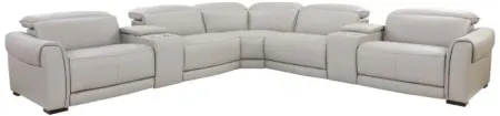 Paradigm 7pc Power Reclining Leather Sectional