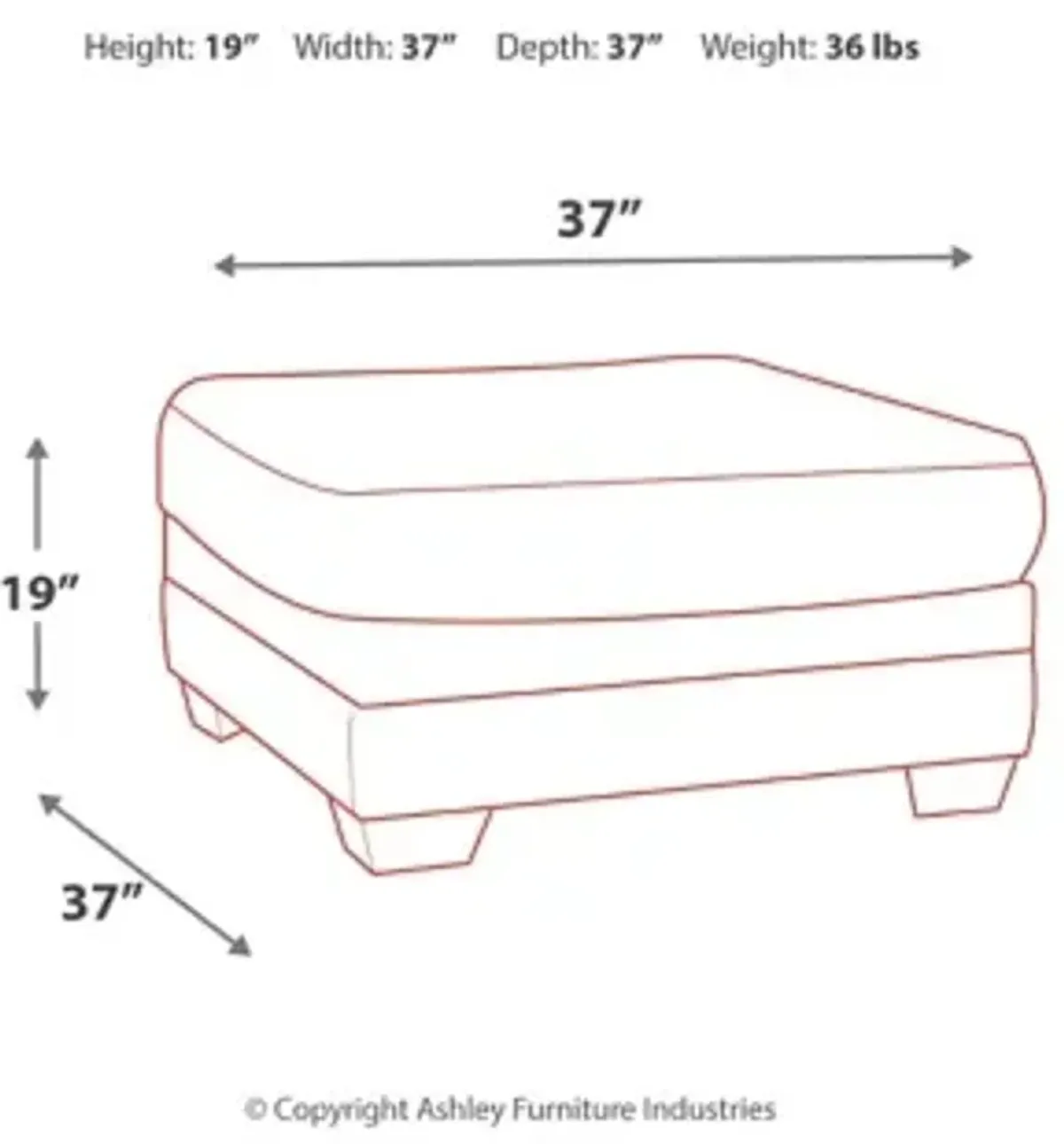 Tracling Oversized Ottoman