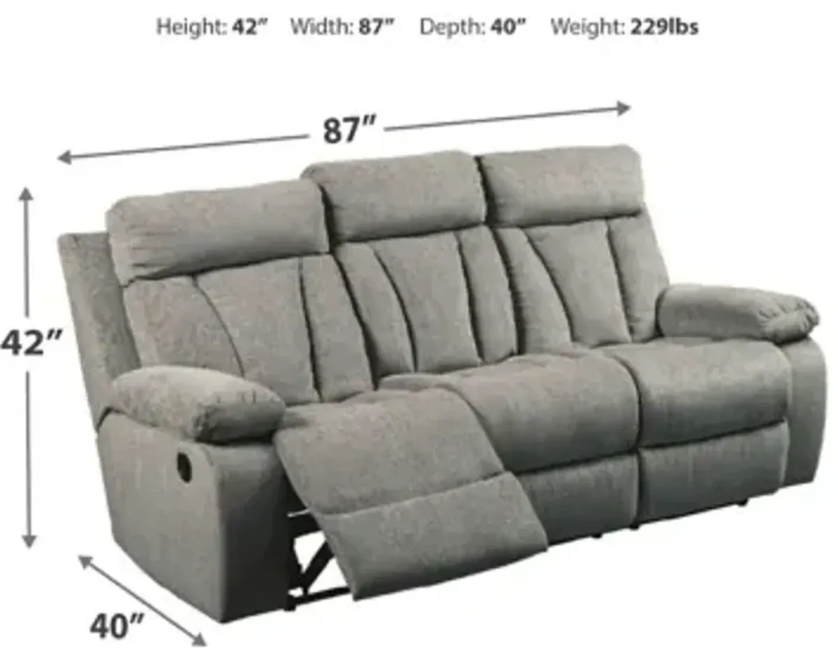 Mitchiner Reclining Sofa with Drop Down Table