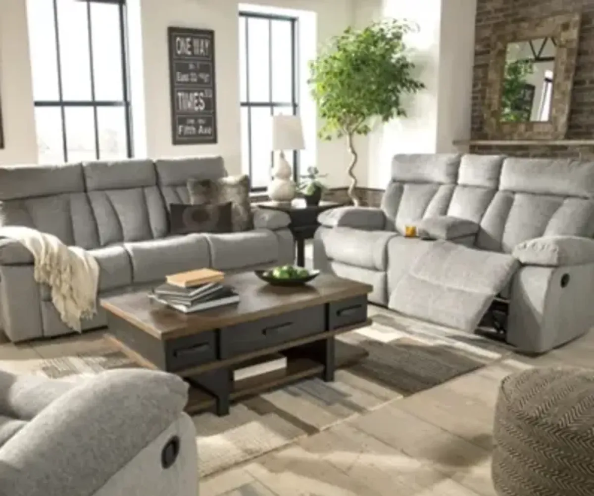 Mitchiner Reclining Sofa with Drop Down Table