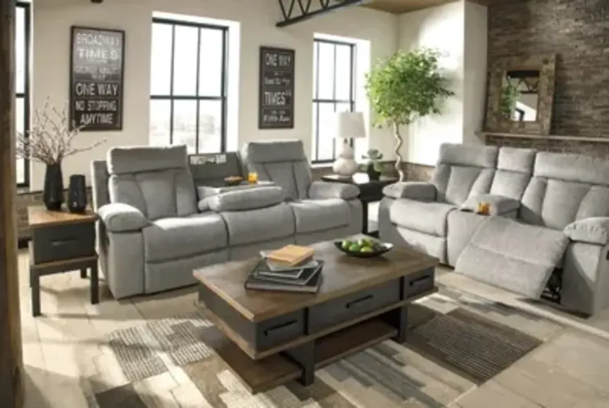 Mitchiner Reclining Sofa with Drop Down Table