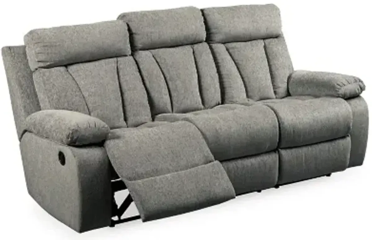 Mitchiner Reclining Sofa with Drop Down Table