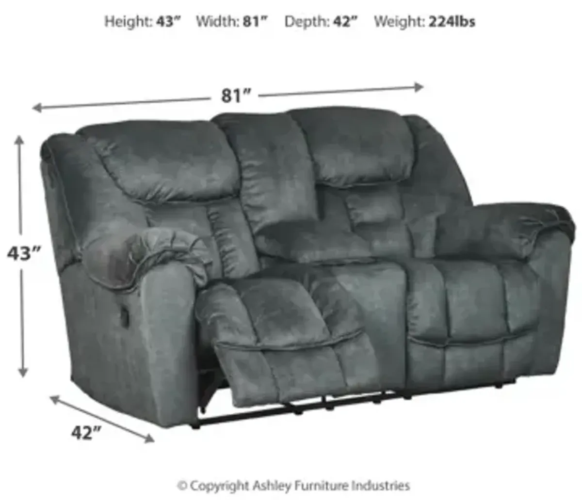 Capehorn Reclining Loveseat with Console