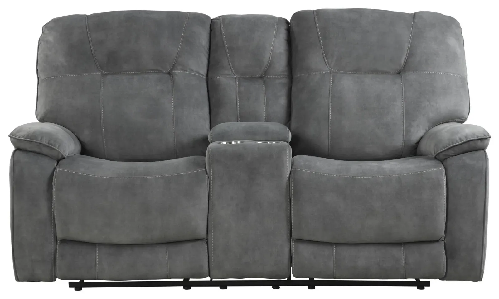 Shadow Grey Manual Console Loveseat