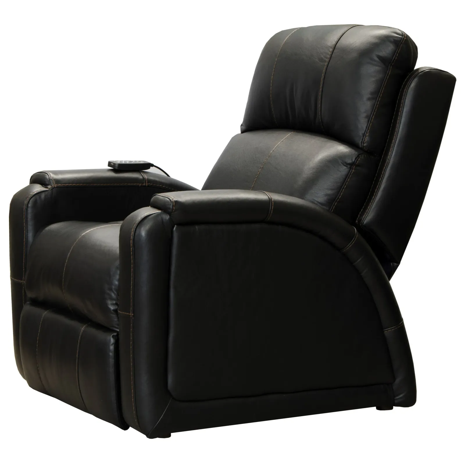 Contemporary Power Lay Flat Recliner With Power Headrest, Heat, Massage, Lumbar, And Zero Gravity