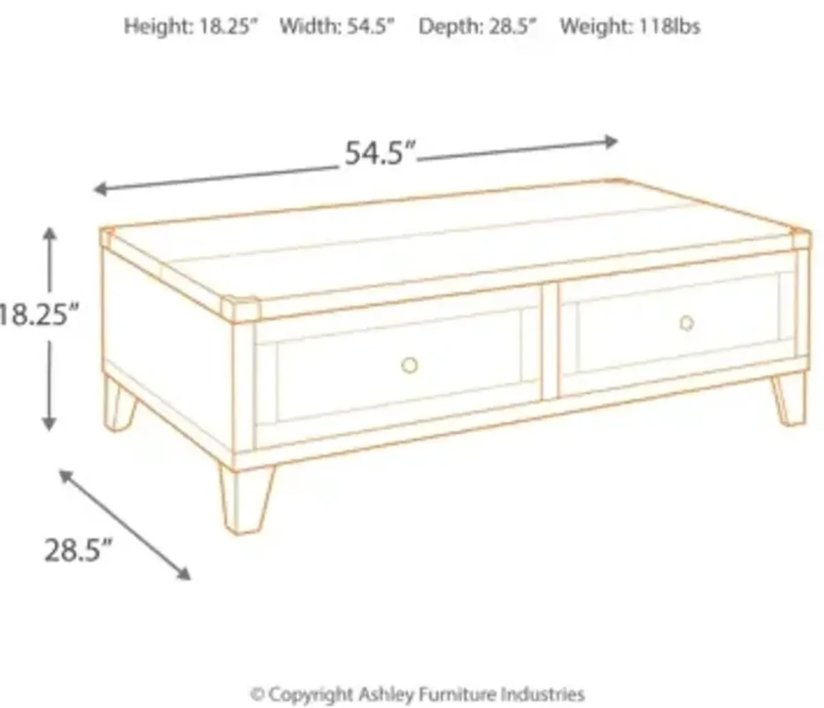 Todoe Coffee Table with Lift Top