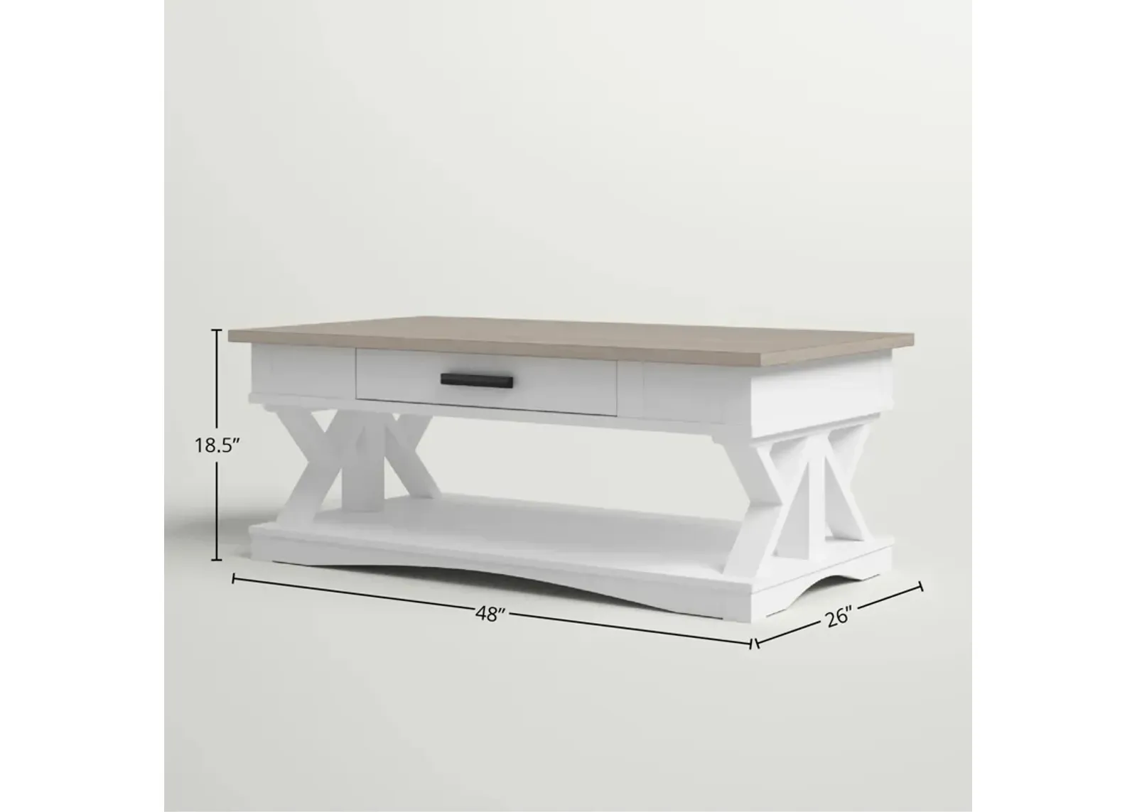 Americana Modern Cotton Cocktail Table