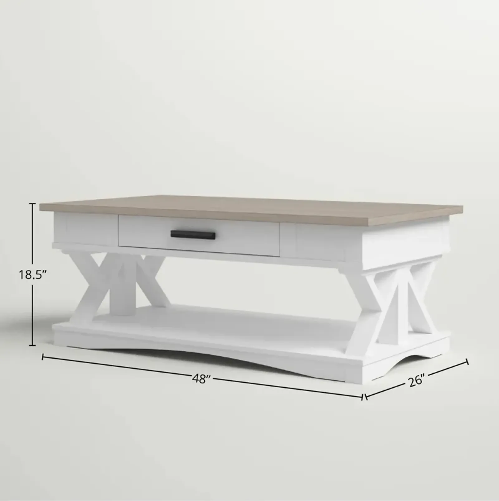 Americana Modern Cotton Cocktail Table