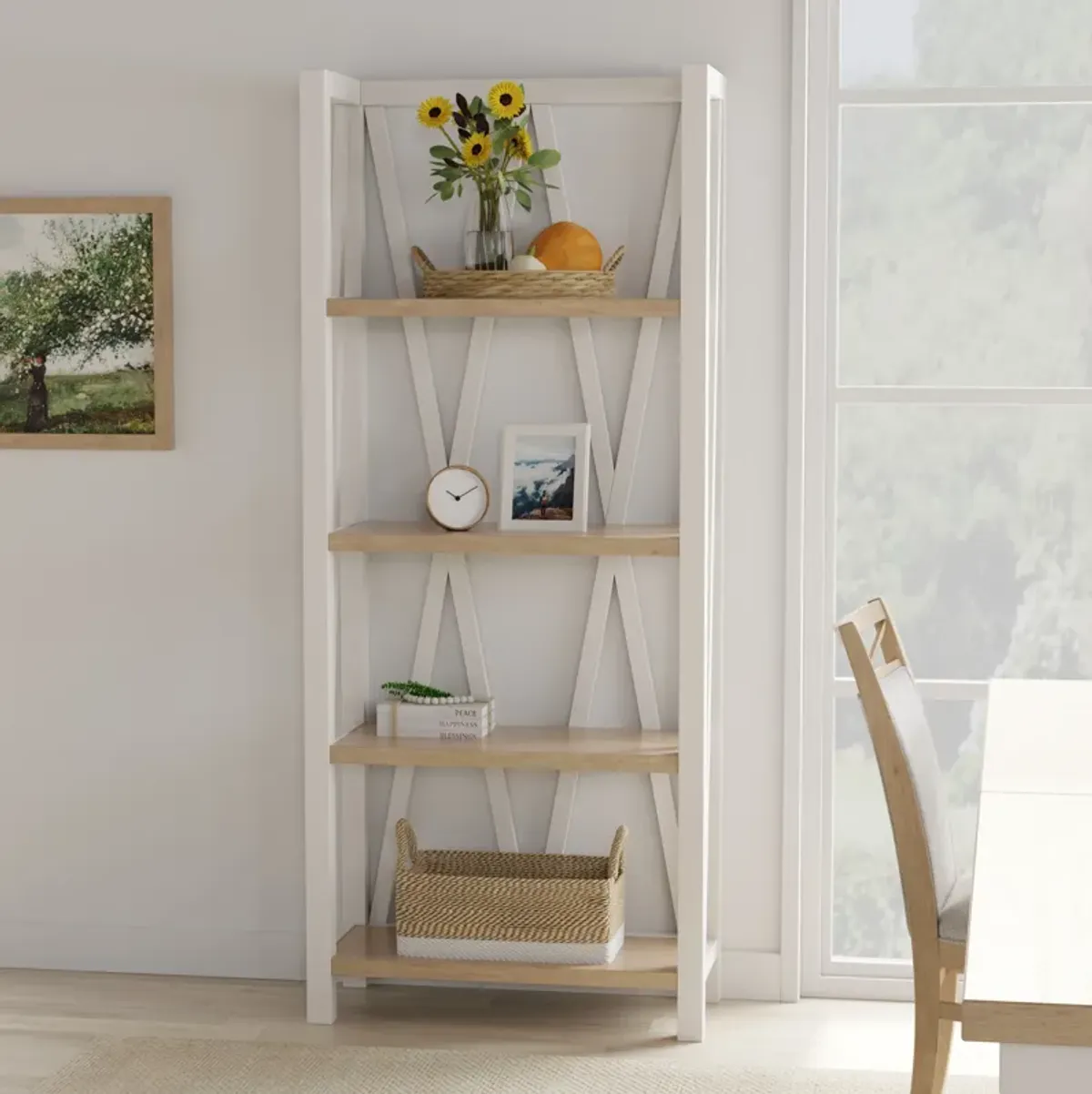 Americana Modern Cotton Etagere Bookcase