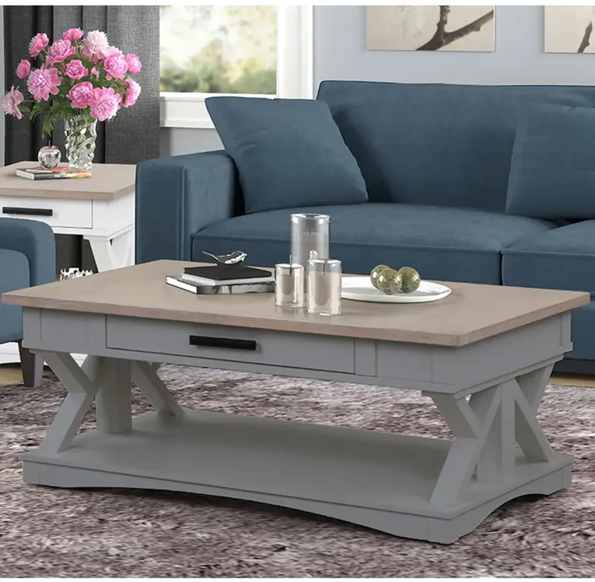 Americana Modern Dove Cocktail Table