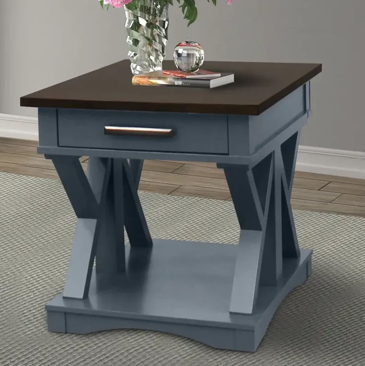 Americana Modern Denim End Table