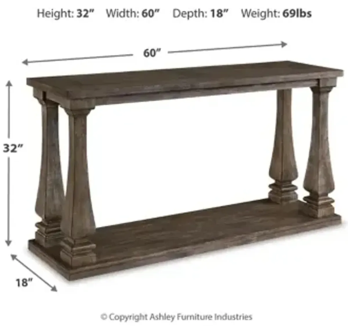 Johnelle Sofa Table