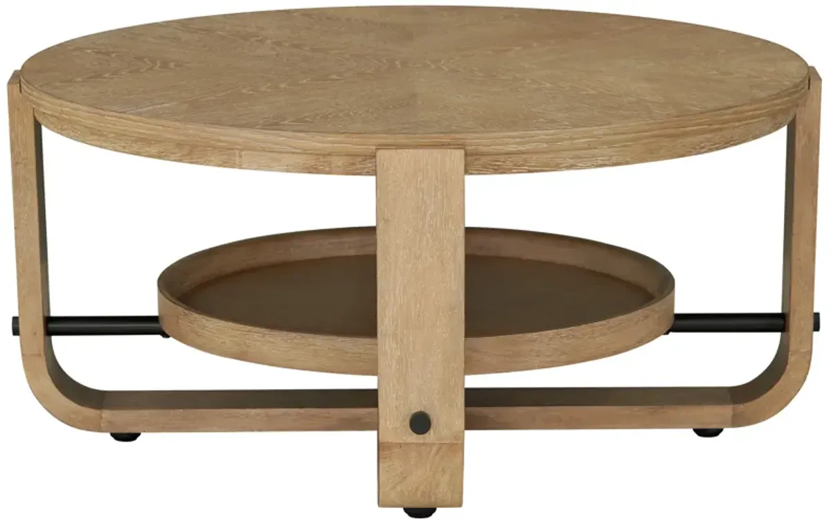 Escape Cocktail Table Round with Shelf