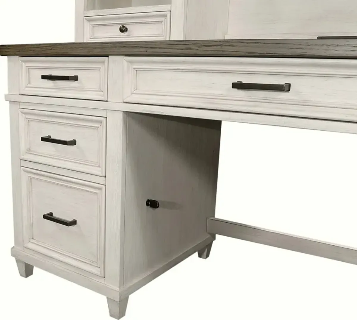 Single Ped Desk Hutch