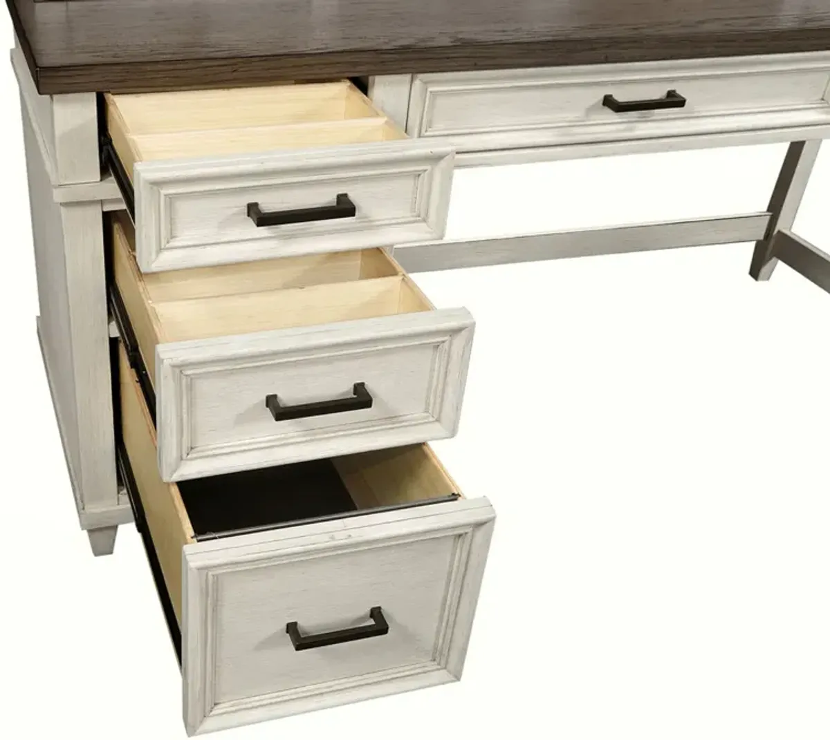 Single Ped Desk Hutch