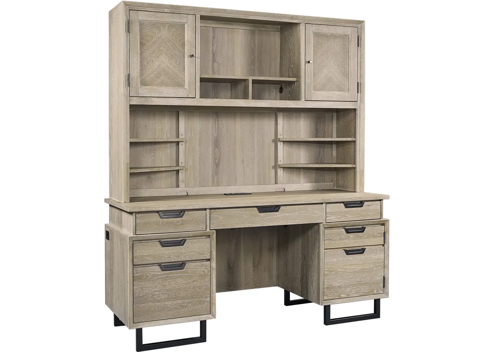 66" Credenza Hutch