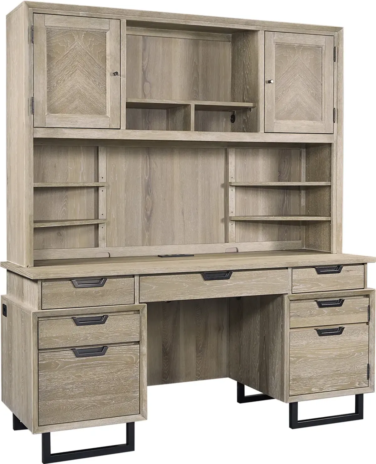 66" Credenza Hutch