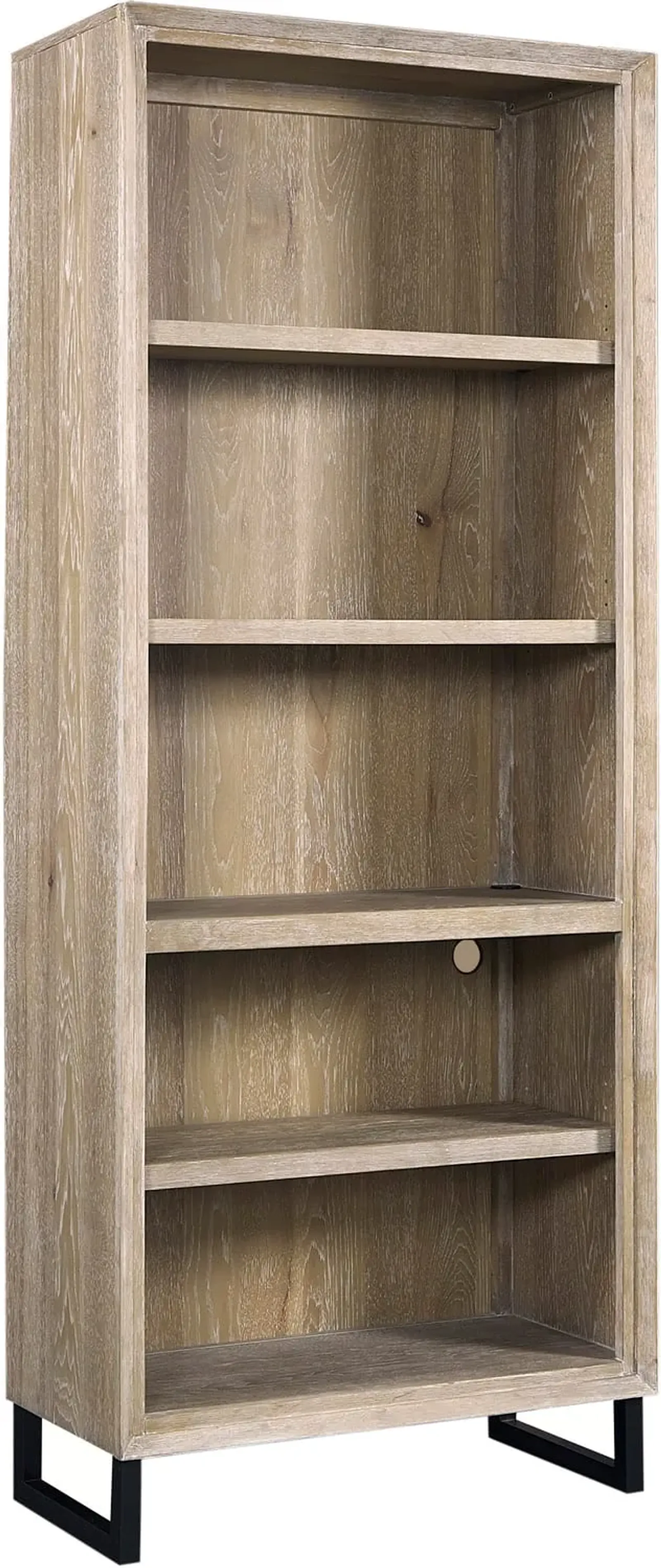 Contemporary Bookcase With Open Storage And Adjustable Shelves