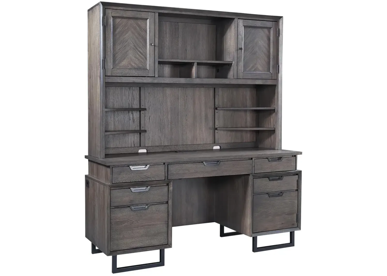 66" Credenza Hutch