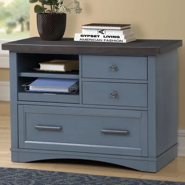 Americana Modern Denim Functional File with Power Center