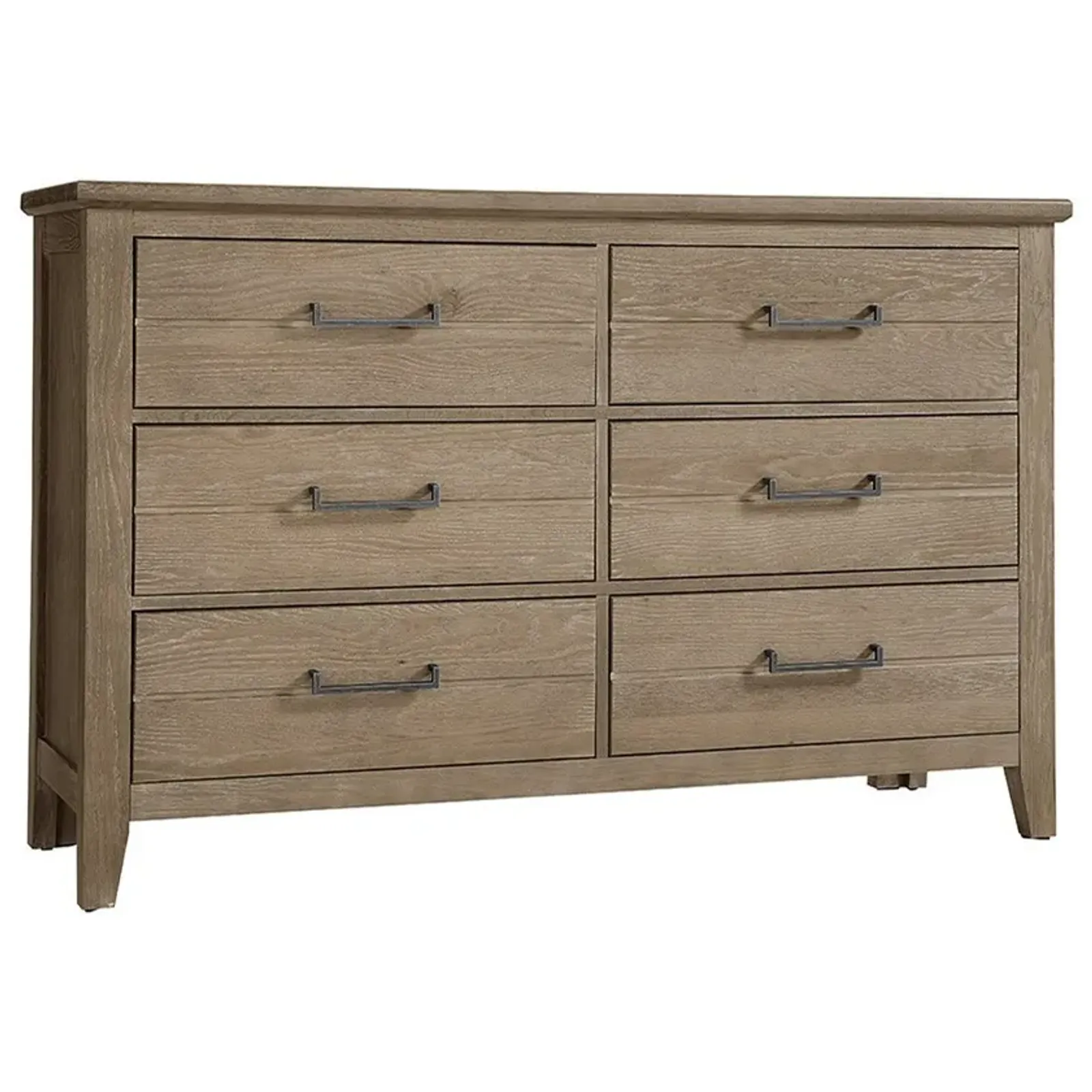 Rustic 6-Drawer Dresser With Soft-Close Drawers