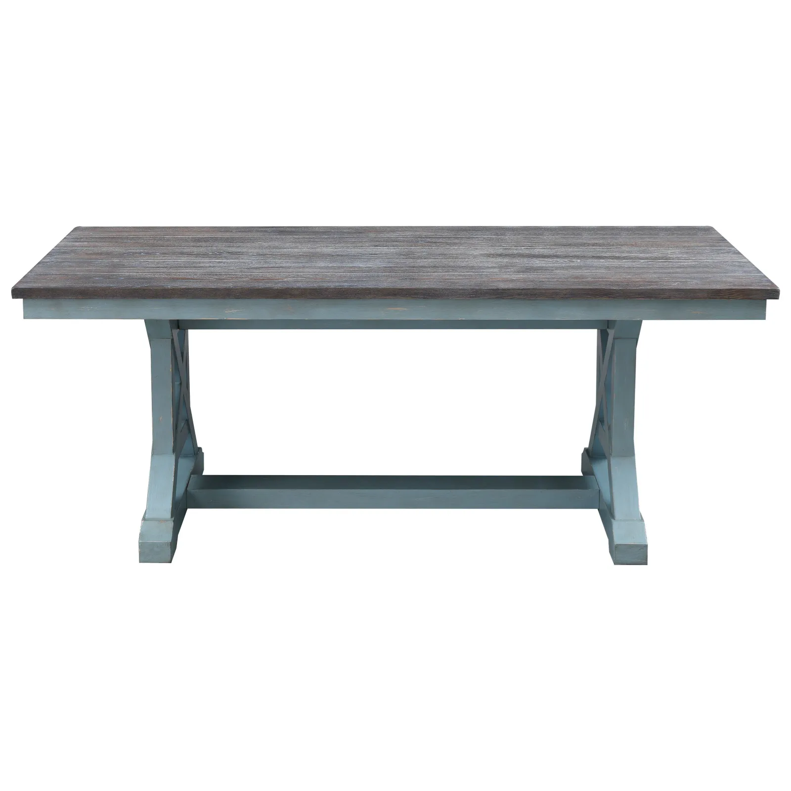 Farmhouse Rectangular Trestle Dining Table